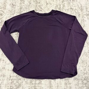 Athleta Girl Comeback Long Sleeve Tee – Dark Purple – Girls XL (14) – EUC